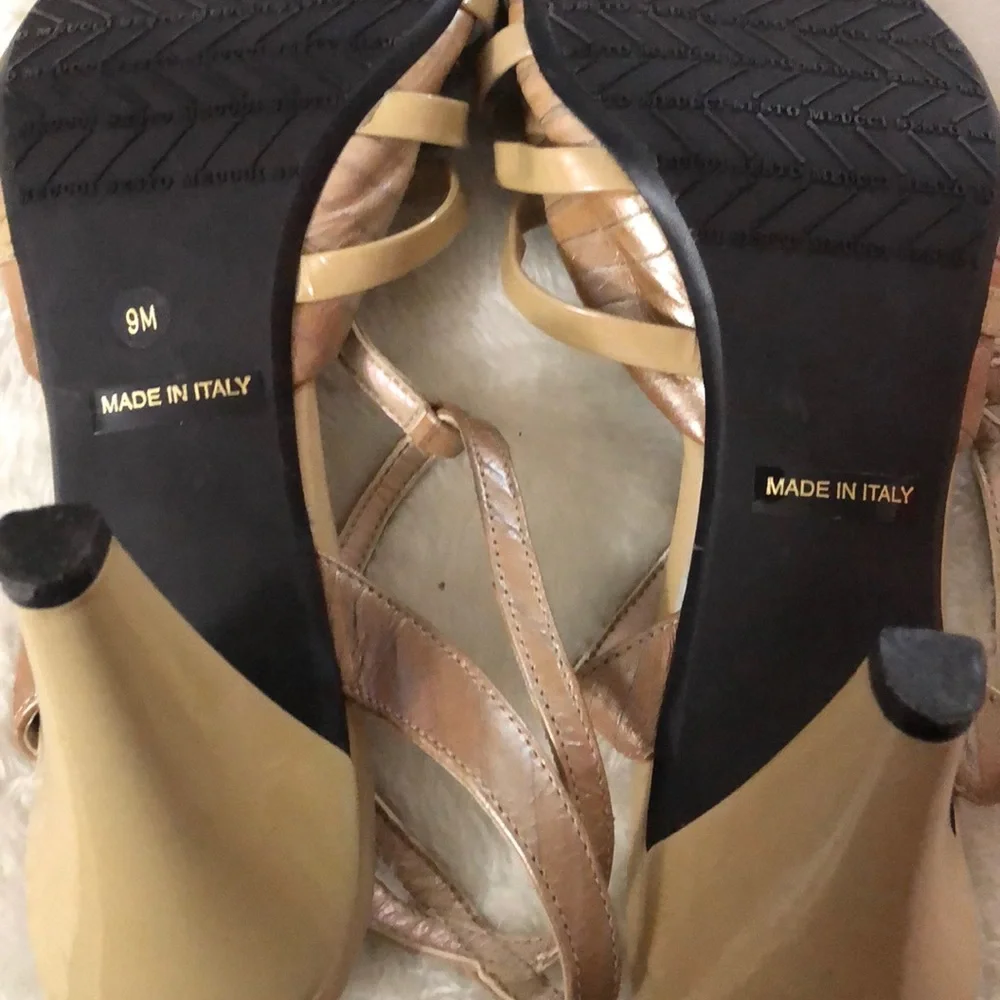 Sesto  Meucci Pump heel strap sandals 8.5 GUC - Picture 6 of 7